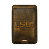 LSU Tigers Magnetic Phone Card Holder – Brown Burnished Leather or Old School Camo