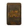Mississippi State Bulldogs Magnetic Phone Card Holder – Brown Burnished Leather or Old School Camo