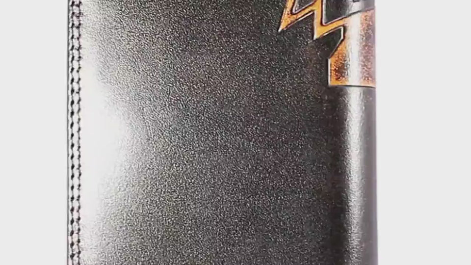 Oklahoma State Cowboys Burnished Secretary Leather Wallet.