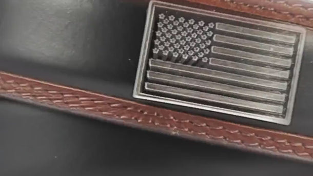 Virginia Cavaliers Men's Collegiate Two Tone Leather Belt.