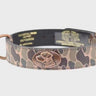 Florida Gators Old School Camo Leather Dog Collar - Antique Copper Logo